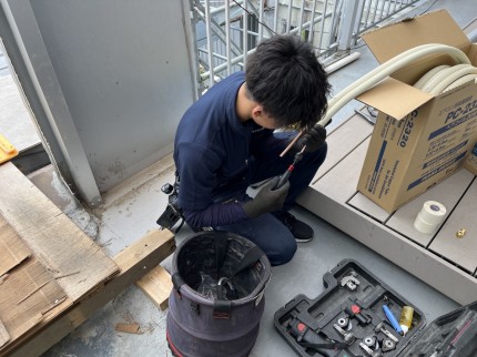 飯田市　エアコン施工写真
