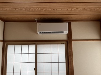飯田市　エアコン　施工写真